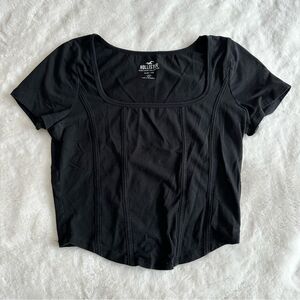 Hollister Black Baby Tee Women’s Size Medium
